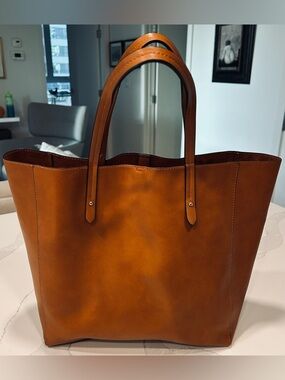 GAP Cognac Vegan Leather Tote